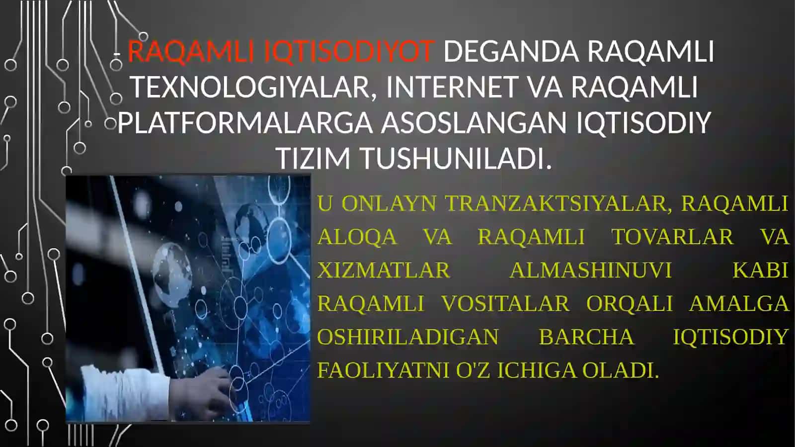 Raqamli iqtisodiyot tushunchasi 2