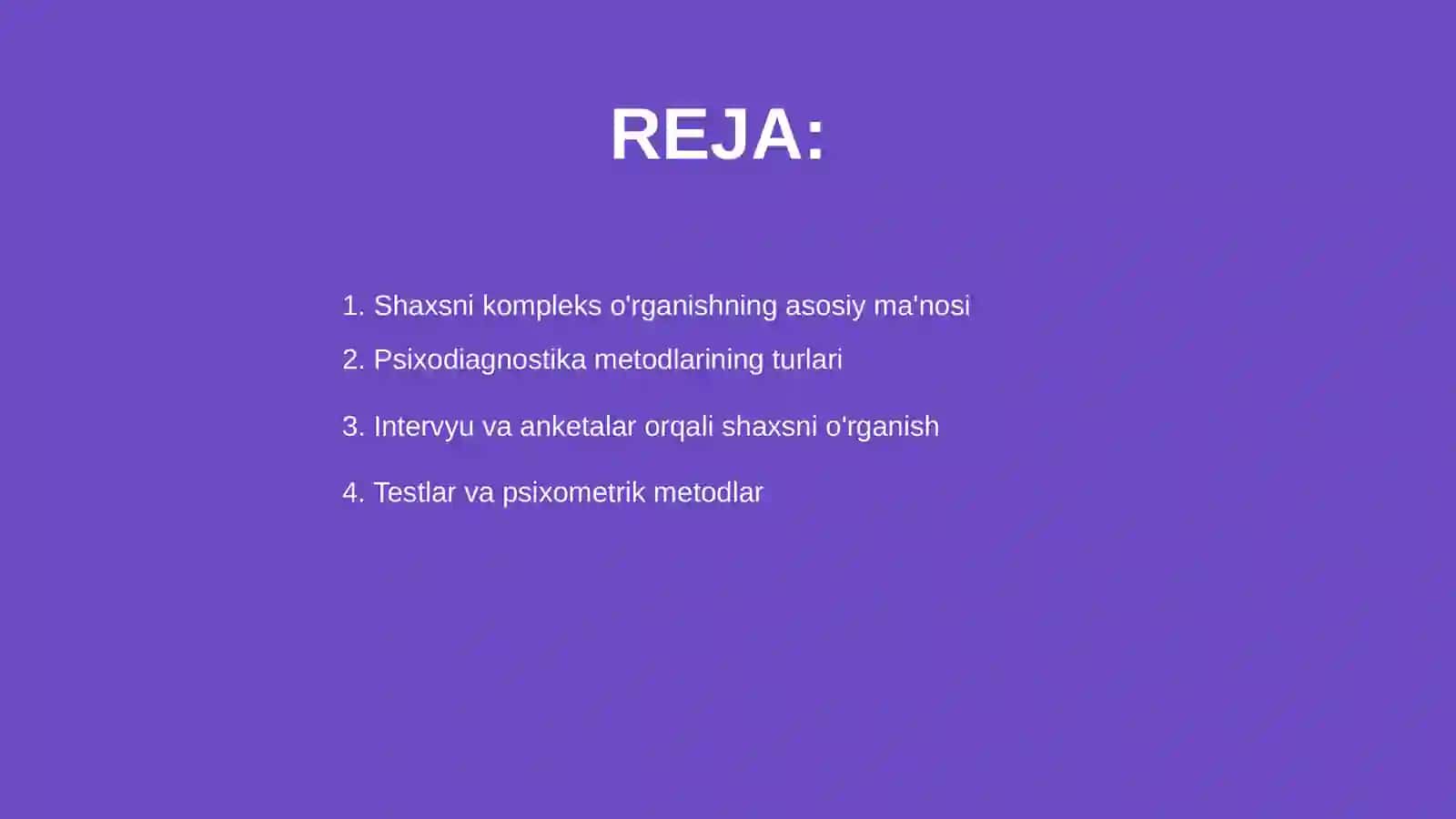 Shaxsni kompleks o'rganishning psixodiagnostik metodikalari 2