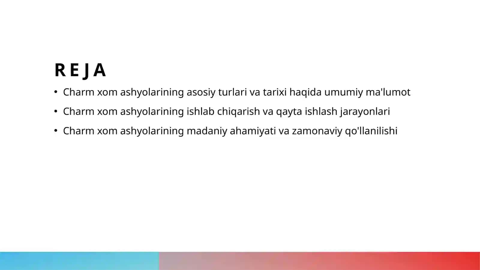 Charm xom ashyolariga tavsif 2