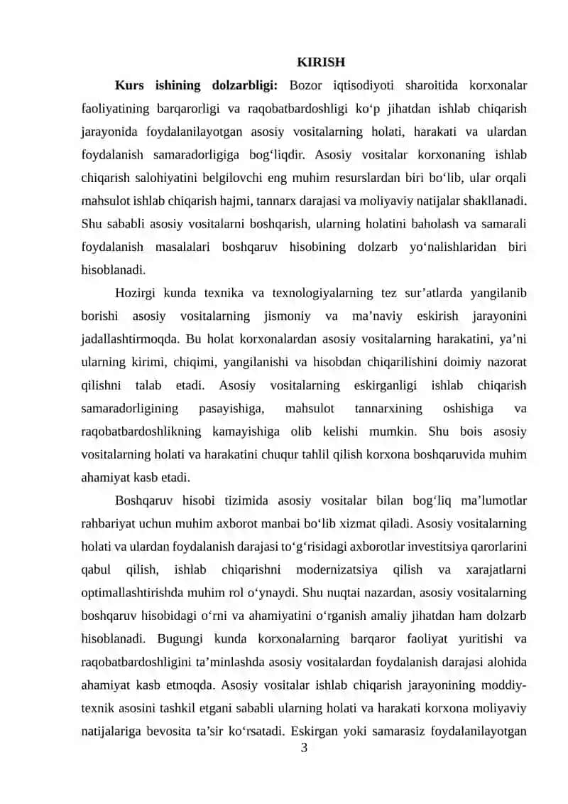 ASOSIY VOSITALARNING HOLATI, HARAKATI VA ULARDAN SAMARALI FOYDALANISH 2