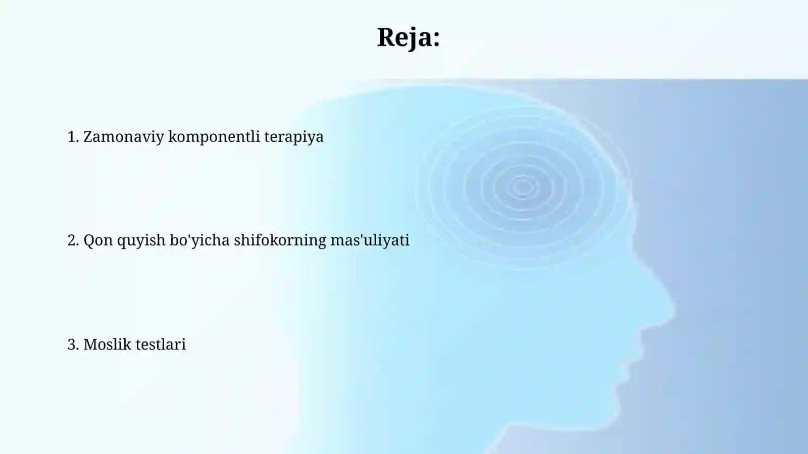 Qon quyish bo'yicha shifokorning majburiyatlari.Muvofiqlik testlari. Zamonaviy komponent terapiya 2