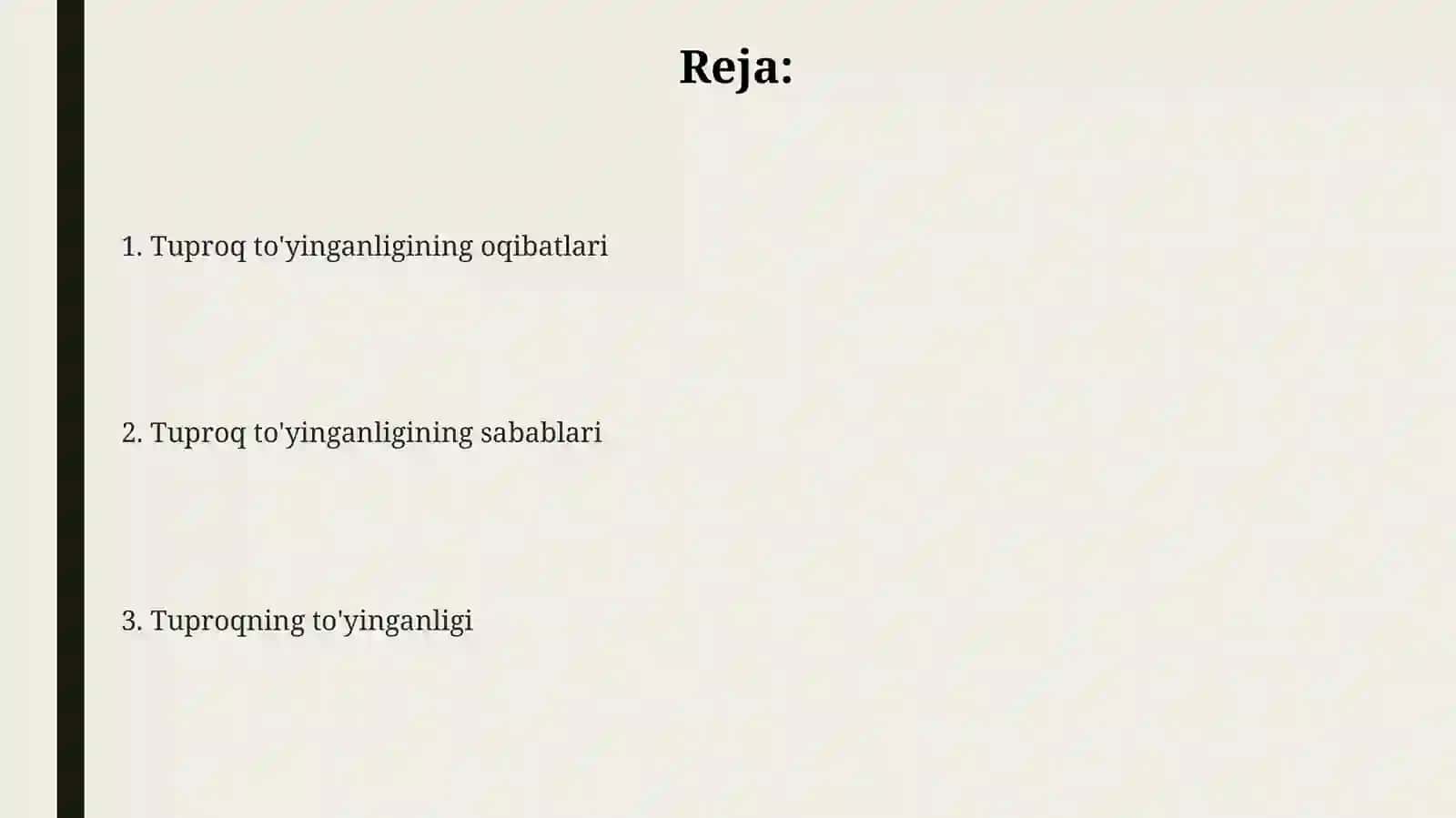 Tuproqning toʻyinganligi 2