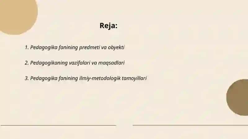 Pedagogika fanining predmeti. Tadqiqot metodlari 2