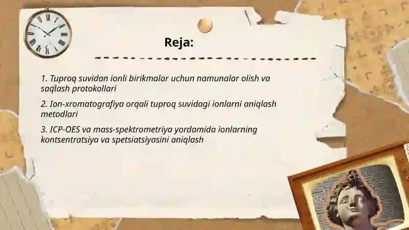 Tuproq suvidagi ionlarni aniqlash 2