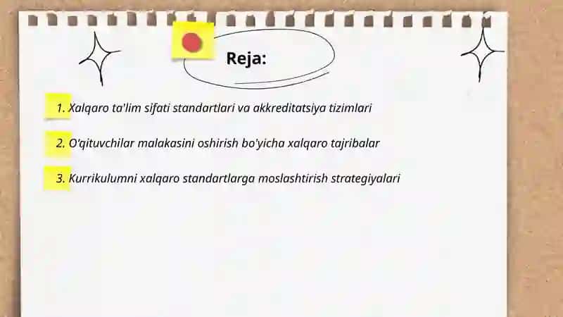 Xalqaro ta'lim sifati standartlari va akkreditatsiya tizimlari 2