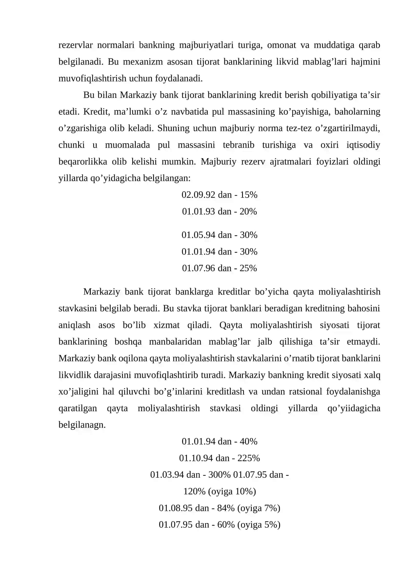 Pul muomalasini barqarorlash tirish va inflyatsiyani bartaraf qilish yo’llari 2