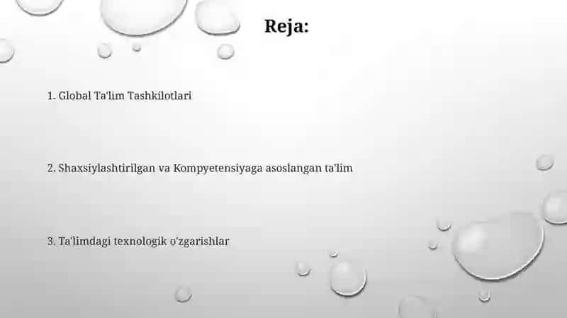 Xorijiy mamlakatlarda talim taraqqiyotining asosiy yo'nalishlari va ilg'or Xorijiy tajribalar 2
