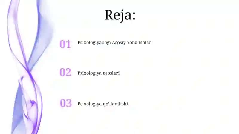 Psixologiyadagi Asosiy Yonalishlar 2