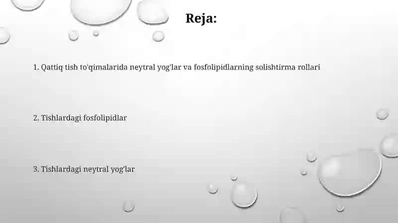 Fosfolipidlar va neytral yog'lar 2