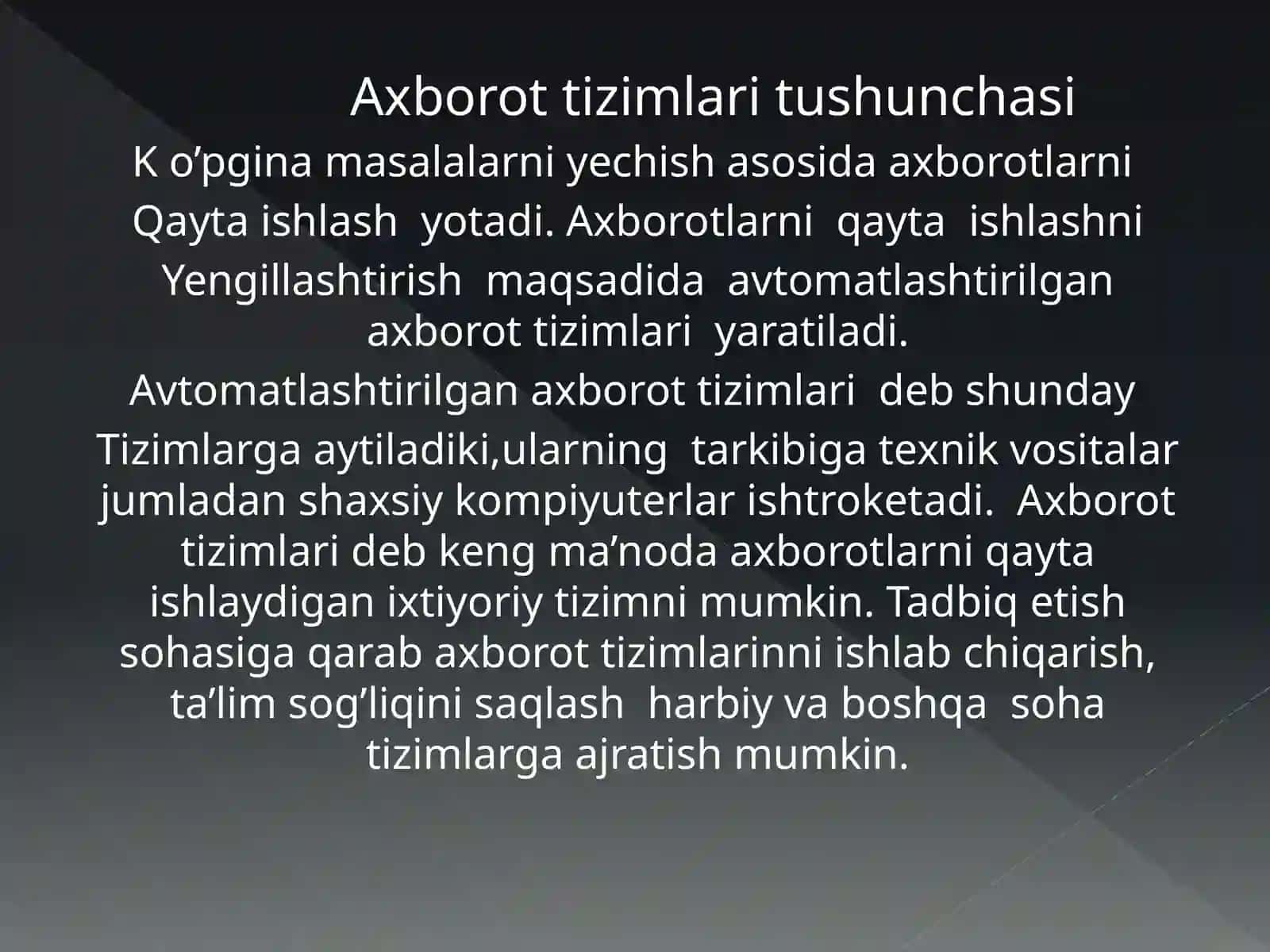 MalumotlarBazasiniBoshqarishtizimi 2
