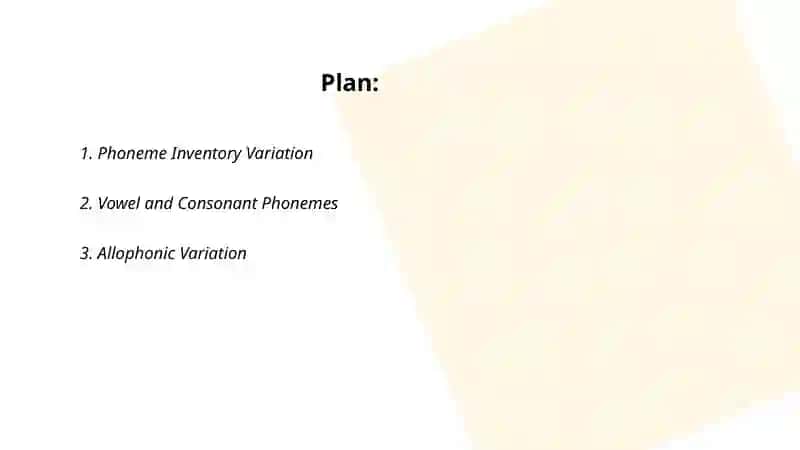 System of phonemes in different languages 2