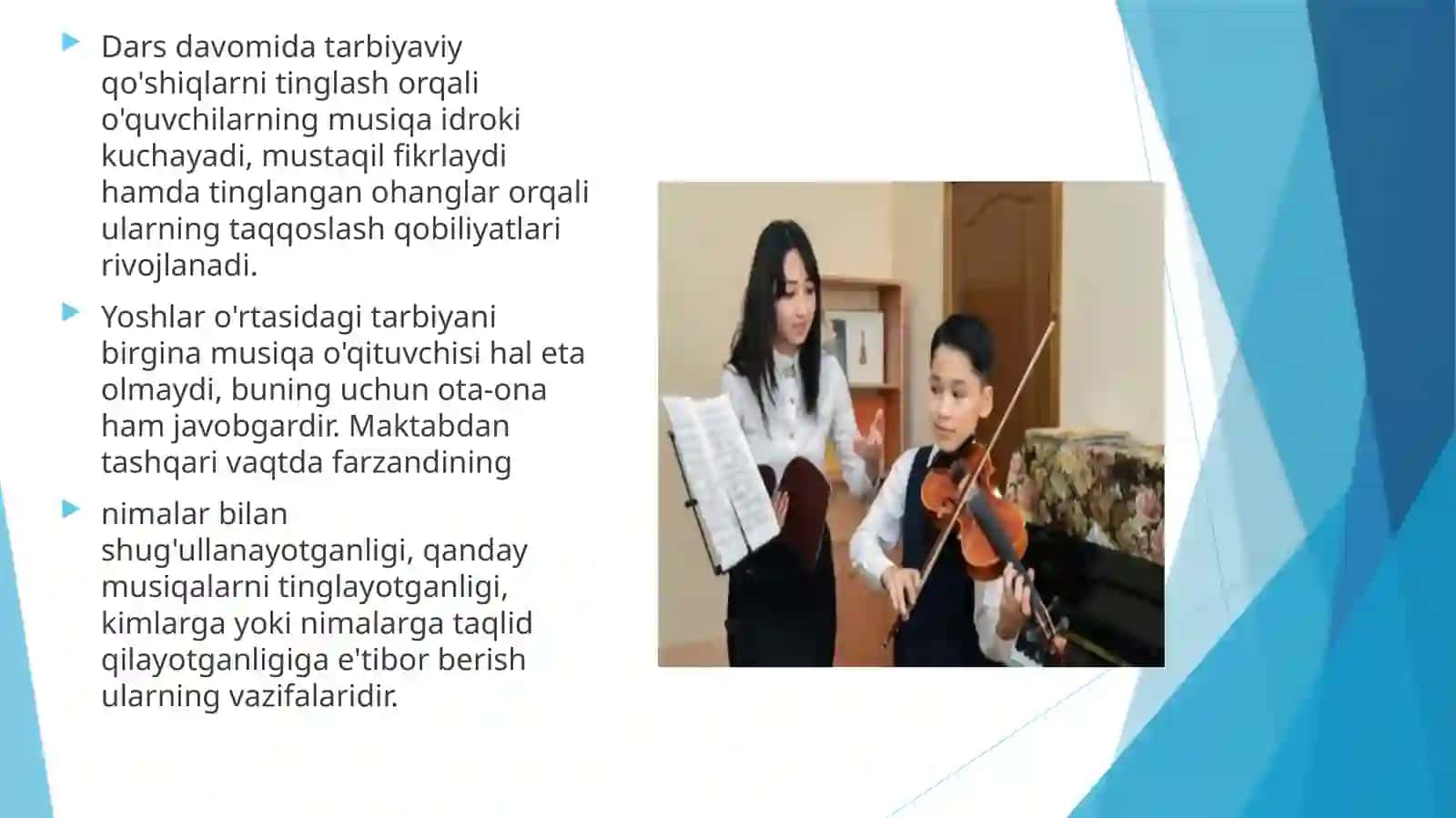 BOLALARNING MUSIQAVIY TA’LIM METODIKASI 2