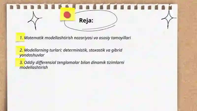 Ilmiy tadqiqotda matematik modellashtirish usullari 2