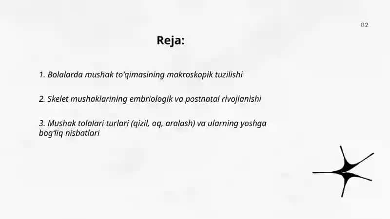Bolalarda mushak tizimini anatomo-fiziologik hususiyatlari 2
