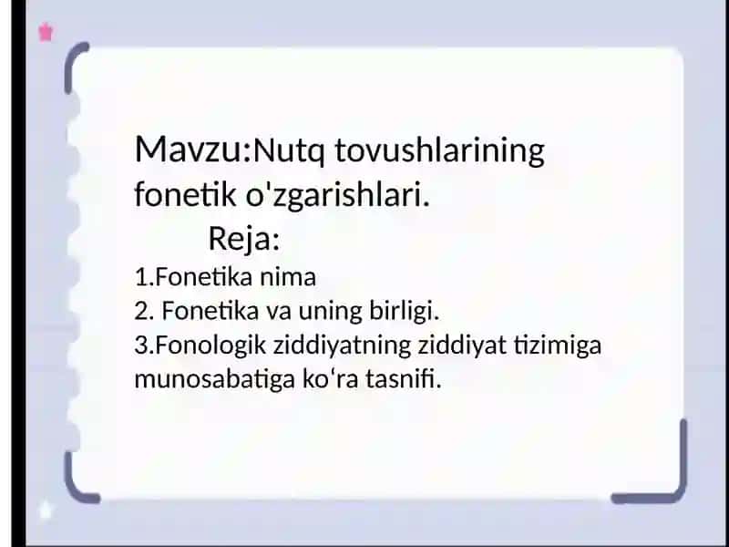 Nutqtovushlarining fonetiko'zgarishlari 2