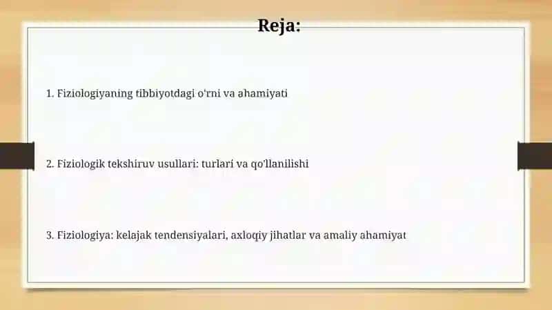 Fiziologiya fani rivojlanish tibbiyotda ahamiyati 2