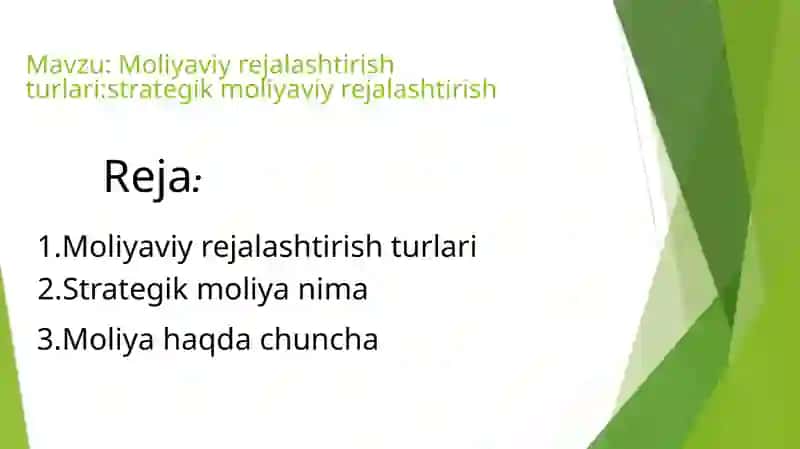 MAMASHUKUROV BEHRUZNING MOLIYA ASOSLARI FANDAN TAYORLAGAN MUSTAQIL TAG'DIMOTI 2