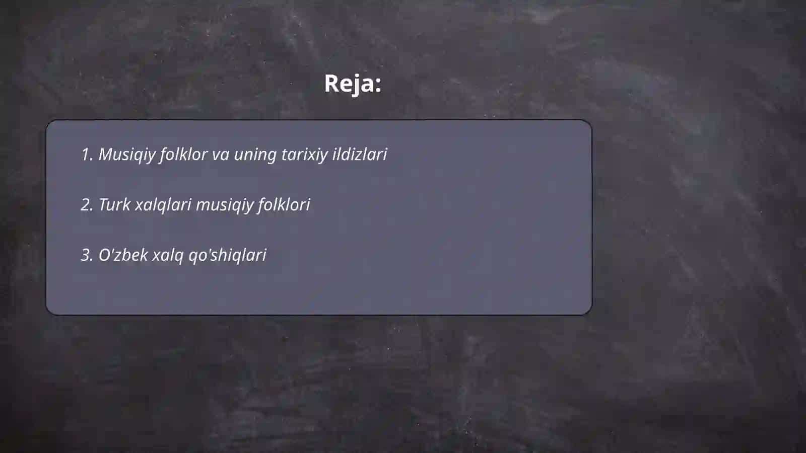 Musiqiy folklior va uning ko‘p kirraligi 2