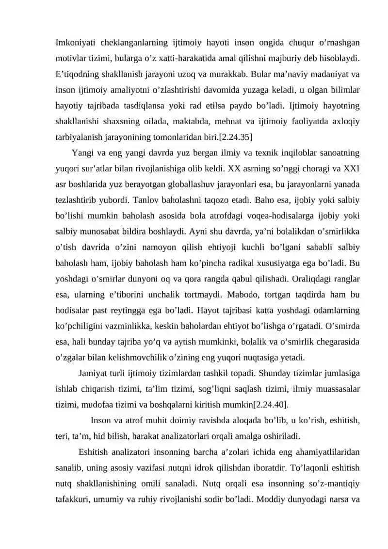 Imkoniyati cheklangan o’smirlarni ijtimoiy hayotga tayyorlash 2