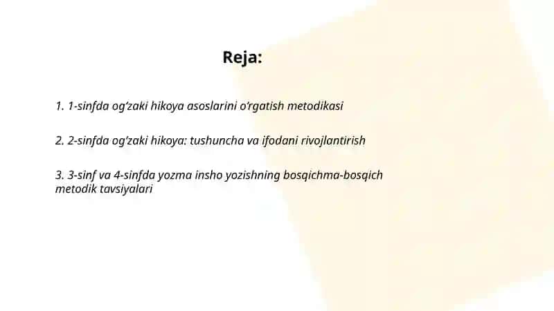 1-2-3-4 sinflarda ogzaki hikoya va yozma insho uchun metodik tavsiyalar 2