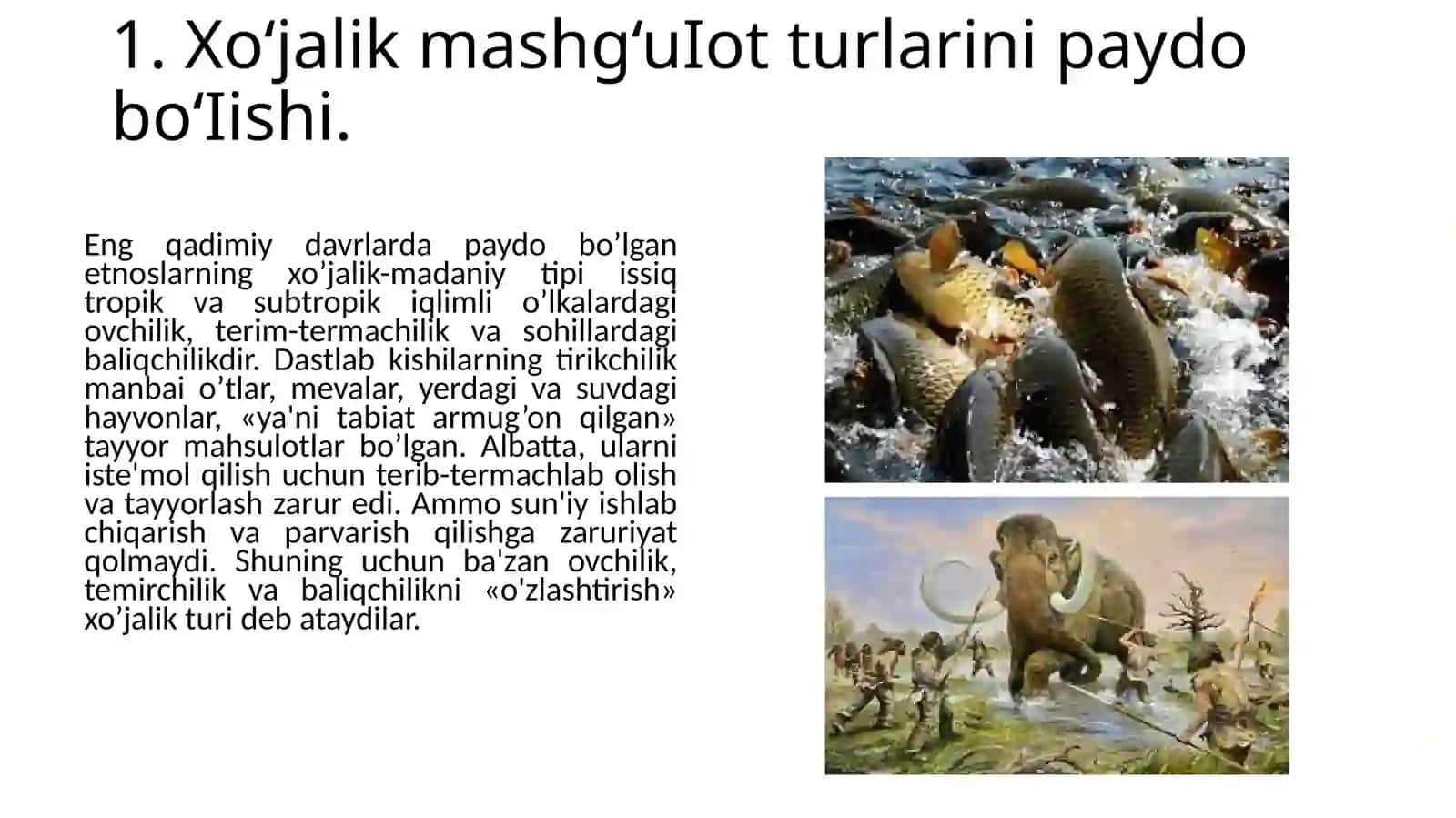 Dunyo xalqlari va oʻzbeklarning an'anaviy mashg'ulotlari, xoʻjalik faoliyatiEtnologiyada ,,madaniyat’’ tushunchasi va an’anaviy moddiy hamda ma’naviy madaniyat 2