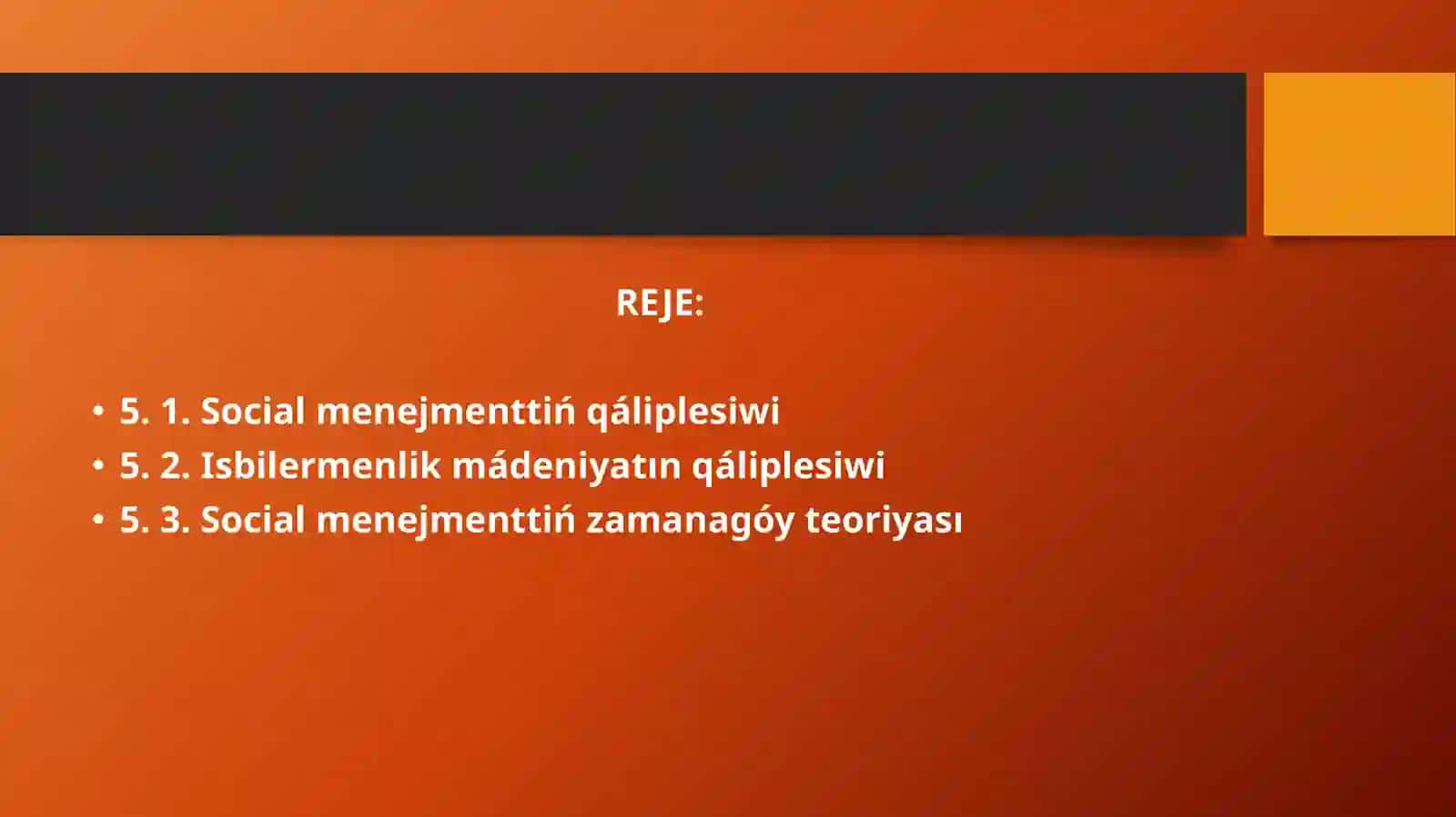 SOCIAL MENEJMENTTIN’ PREDMETI HA’MMAZMUNI 2