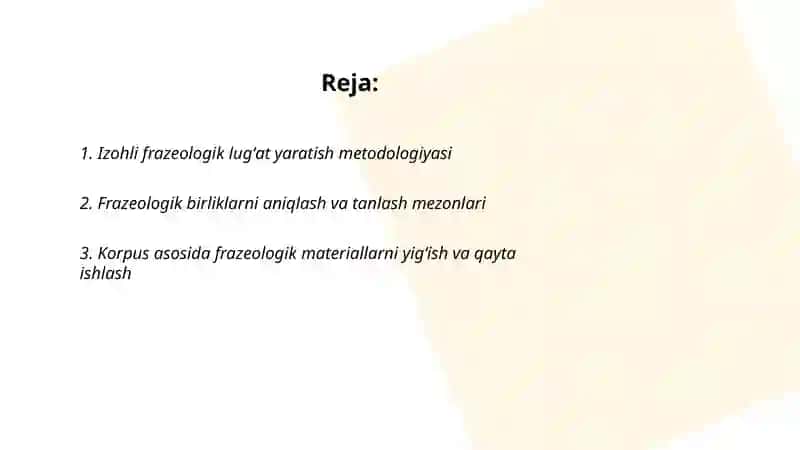 Izohli Frazeologik Lug'at Yaratish Metodologiyasi 2