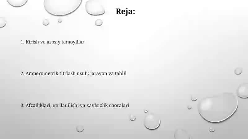 Amperometrik titrlash usuli 2