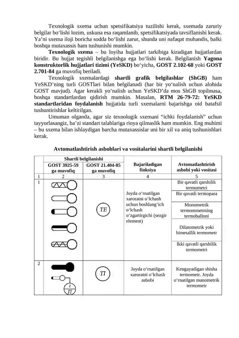 Texnologik jarayonlar va ishlab chiqarishni avtomatlashtirish 2