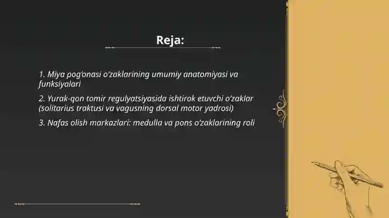 Miya pog'onasi o‘zaklari va ularning ahamiyati 2