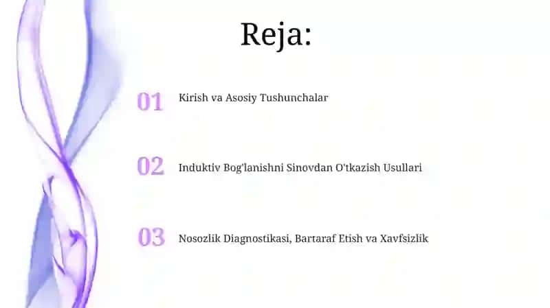 Induktiv bogʻlangan tok zanjirlarini tekshirish 2