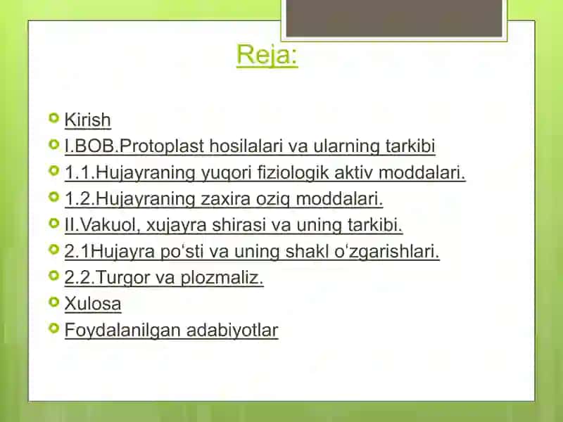 Protoplast hosilalari 2
