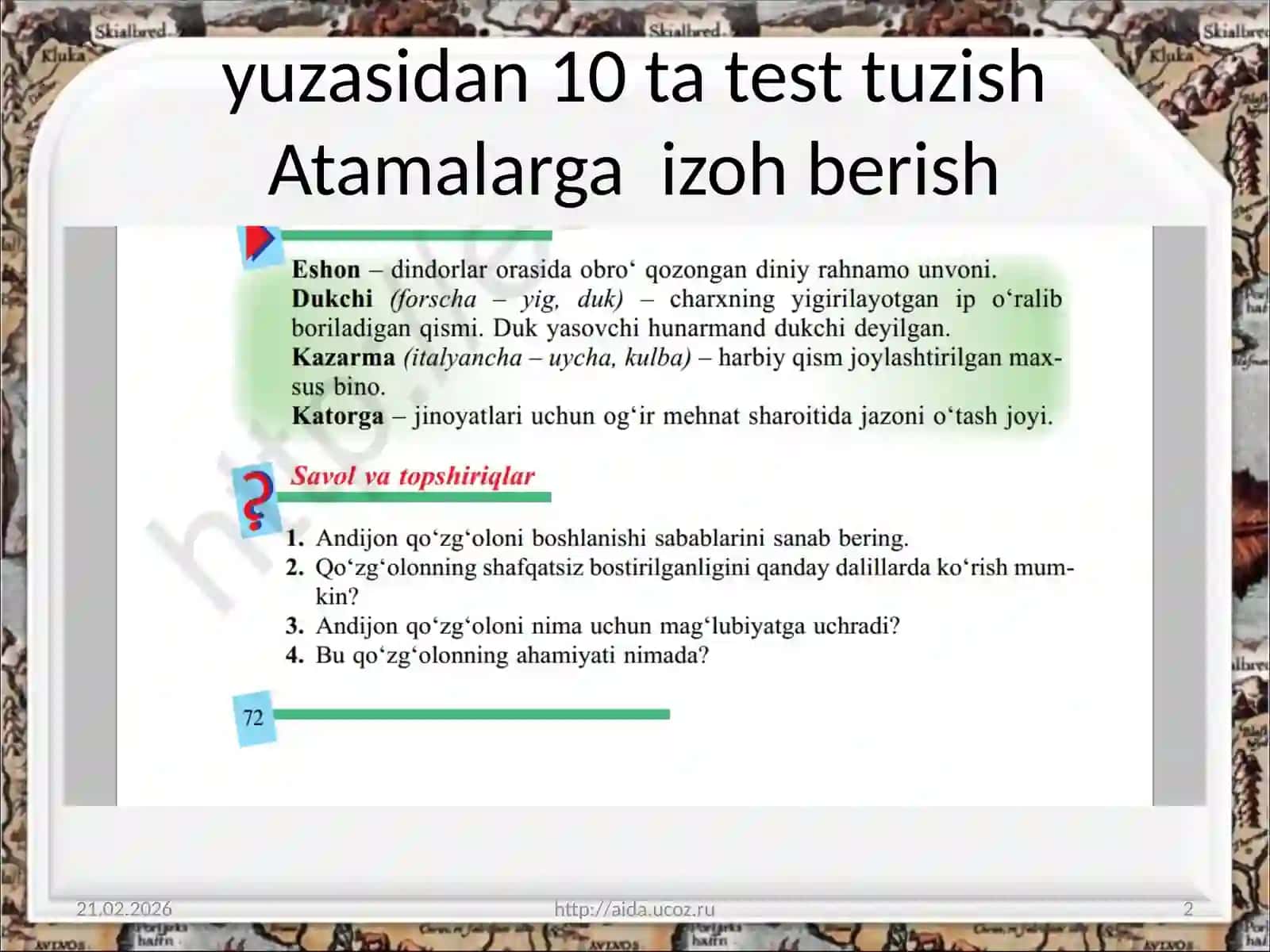 9-sinf O’zbekiston tarixi fani darsligi 2