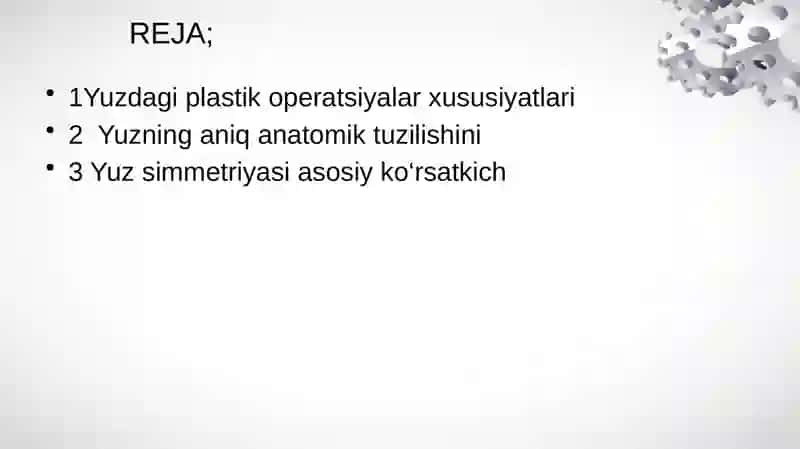 Yuzdagi plastik operatsiyalar xususiyatlari 2
