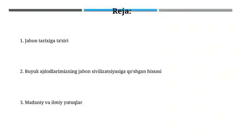 Buyuk bobokolonlarimizning jahon svilizatsiyasiga qòshgan hissasi 2