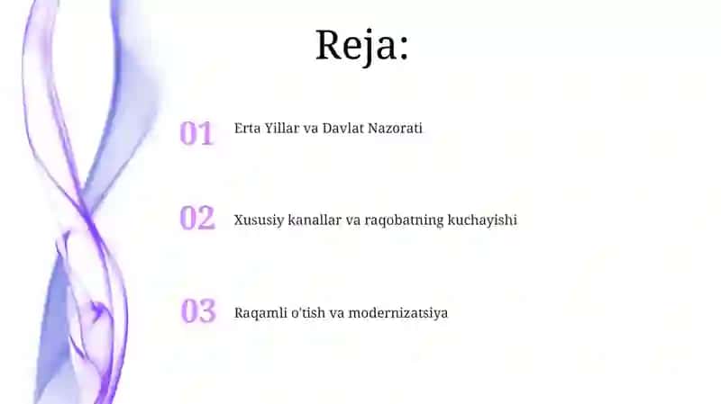 Erta Yillar va Davlat Nazorati 2