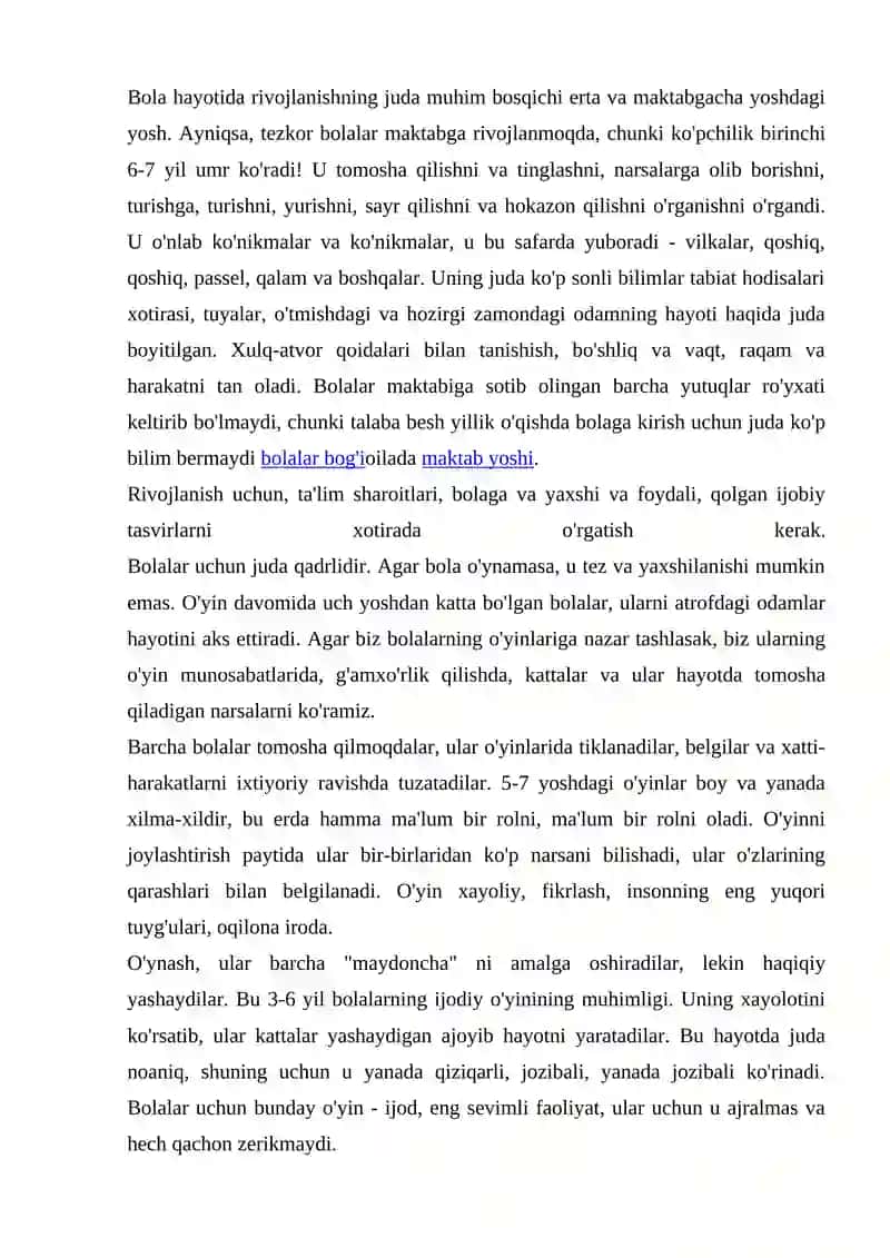 Bolalarni Aqliy Tarbiyalash 2