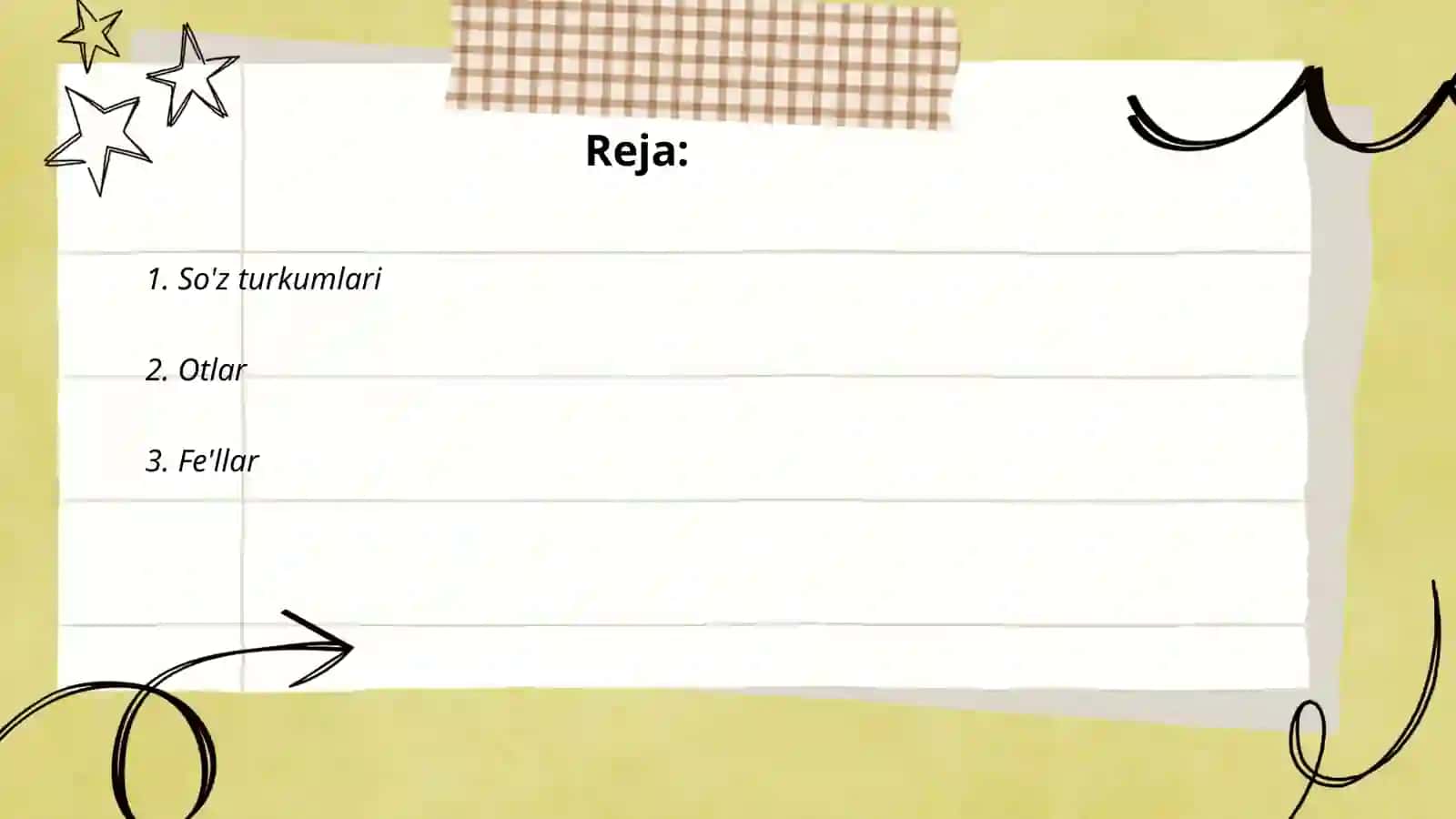 Morfologik tahlilga o'rgatish 2