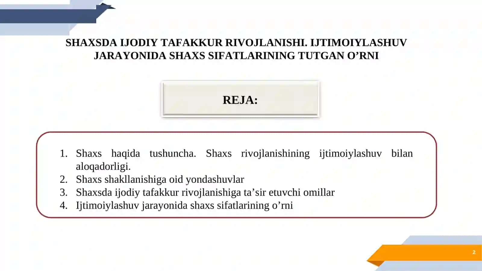 SHAXSDA IJODIY TAFAKKUR RIVOJLANISHI 2