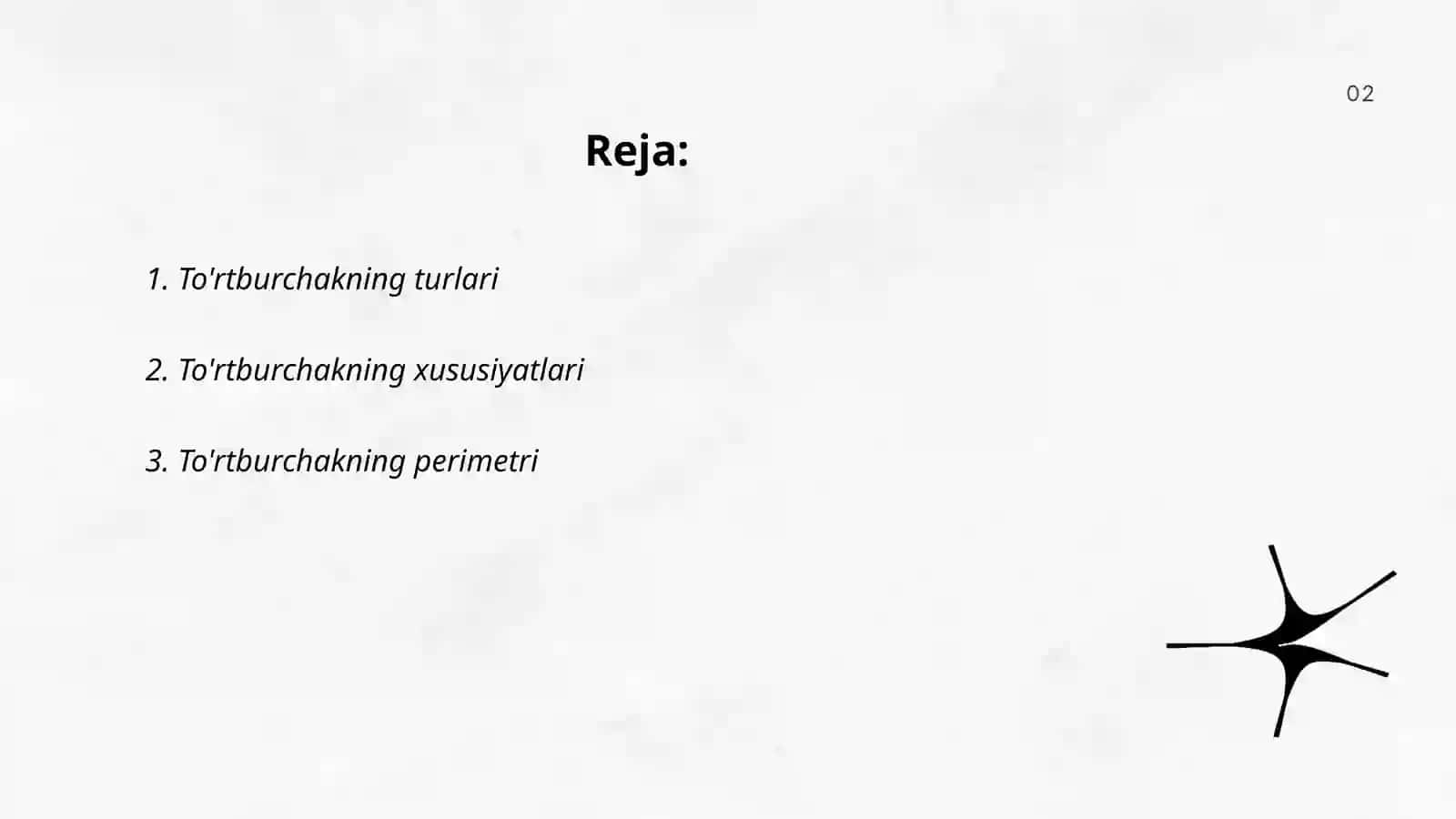 To'rtburchaklar geometriyada 2