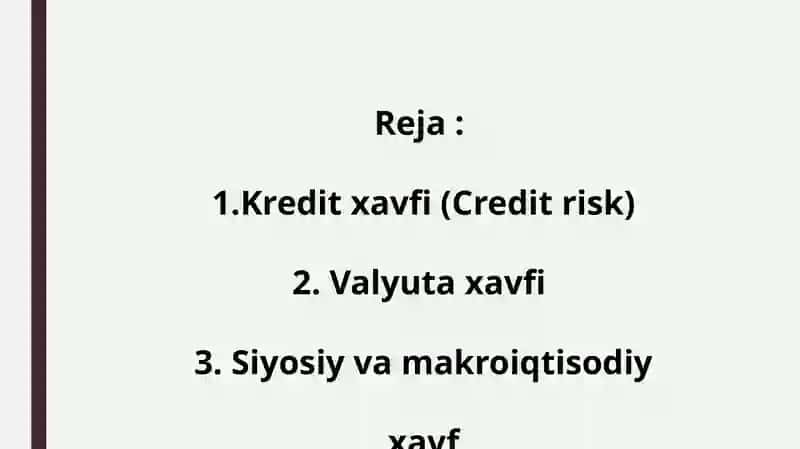Bank kreditlarida yuzaga keladigan xaflar 2