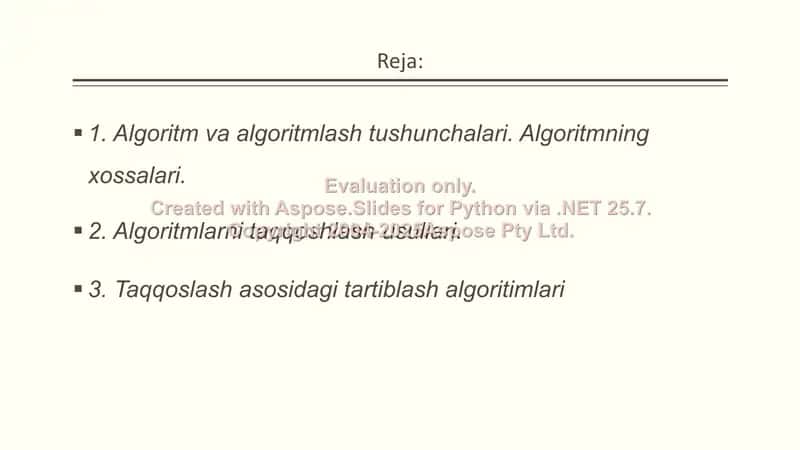 Taqqoslash asosidagi tartiblash algoritimlari 2