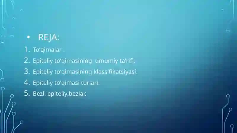 Toʻqimalar.Epiteliytoʻqimasi.Bezliepiteliy,bezlar 2