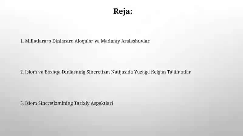 Islom va boshqa diniy aqidalar sinkretlashuvi natijasida shakllangan diniy taʼlimotlar tarixi 2