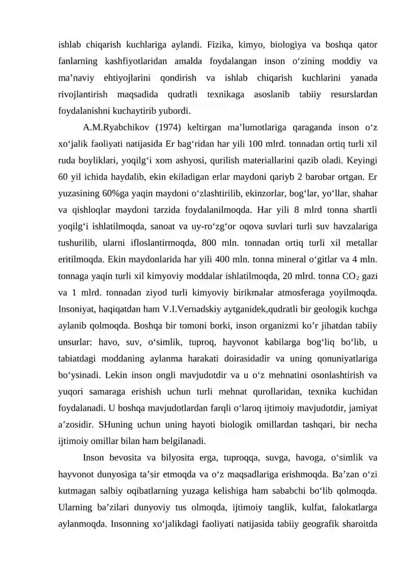 Landshaft rejalaştirish hududni ekologik to'ğri tashkil etish yo'li sifatida 2