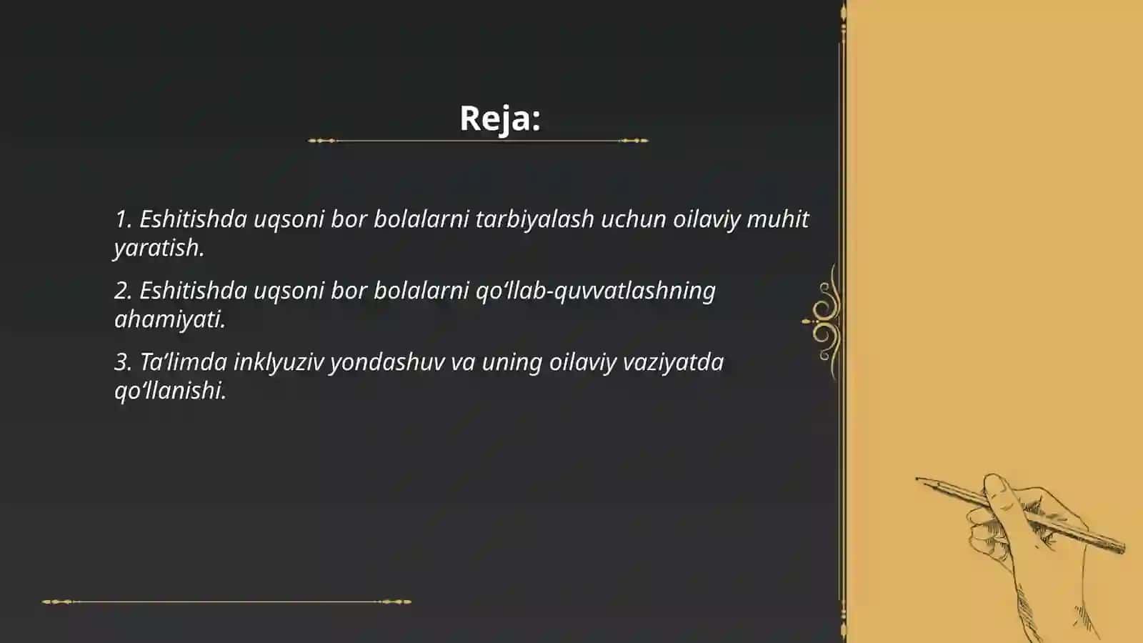 Eshitishda uqsoni bor bolalarni oylada tarbiyalash 2