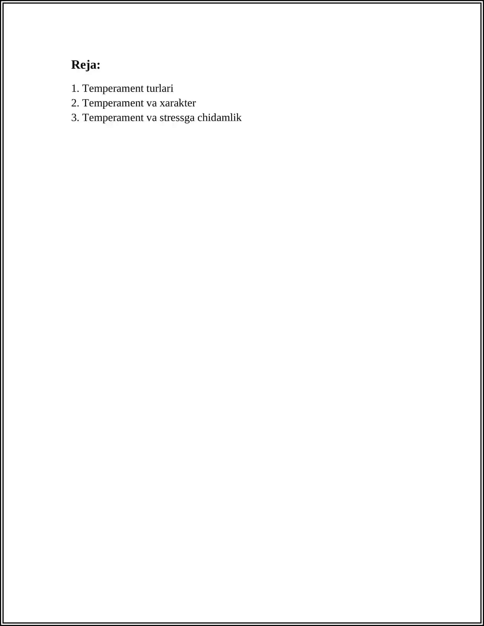 TEMPERAMENT 2