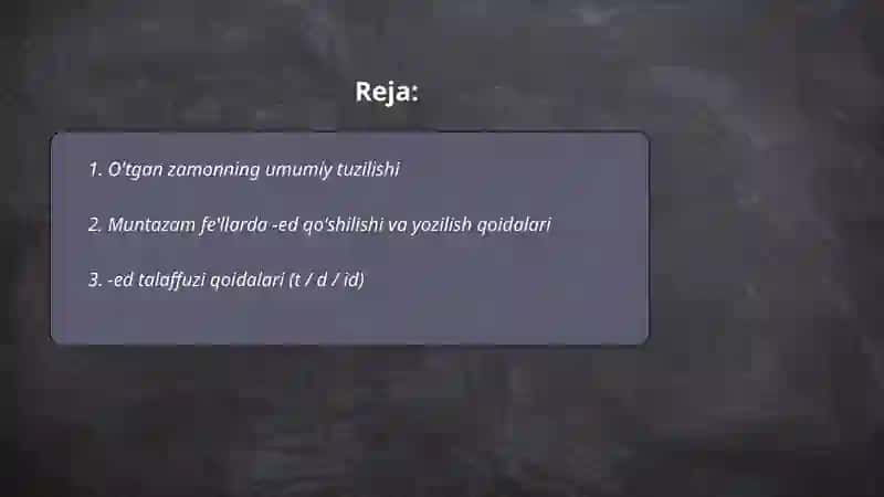 Past Simple 2