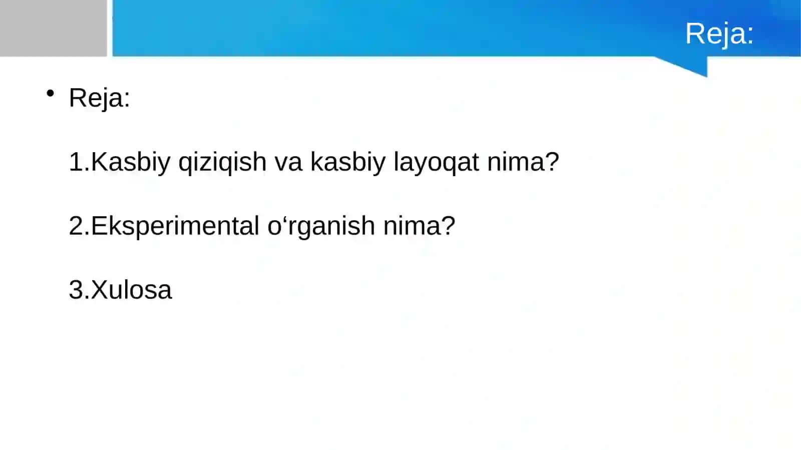 Kasbiy qiziqish va layoqatlarni eksperimental o‘rganish 2