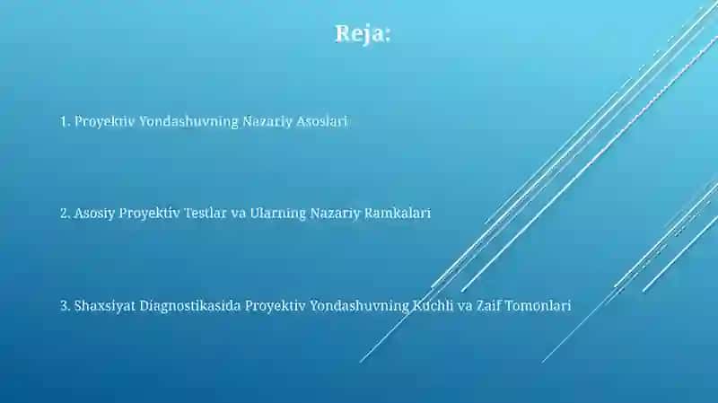 Shaxs diagnostikasining proyektiv yondashuvining nazariy asoslari 2
